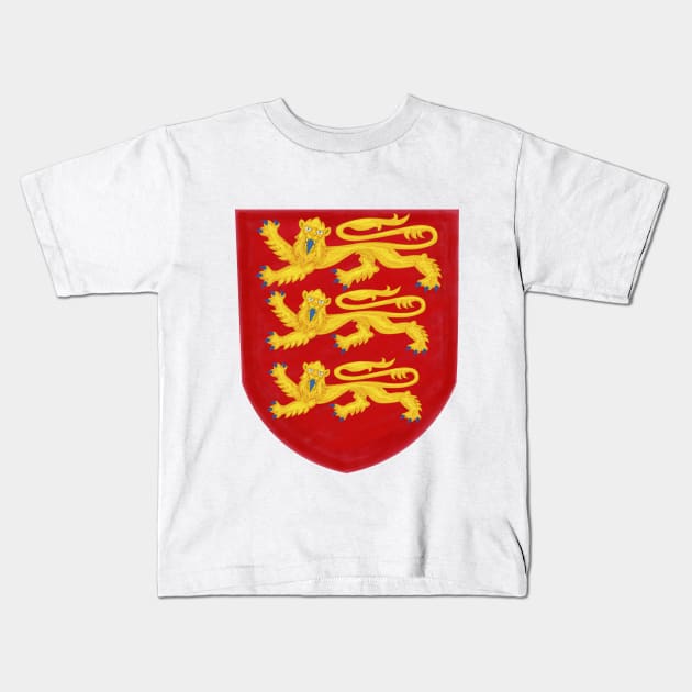 Royal Arms of England (Pre-Edward III) Kids T-Shirt by Royal Tee Store